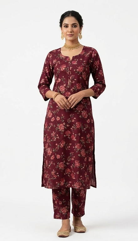 2-PEICE DIGITAL PRINTED UNSTICH SUIT