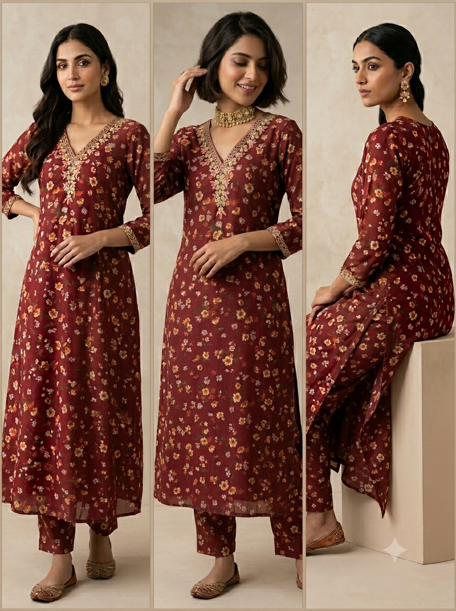 2-PEICE DIGITAL PRINTED SUIT