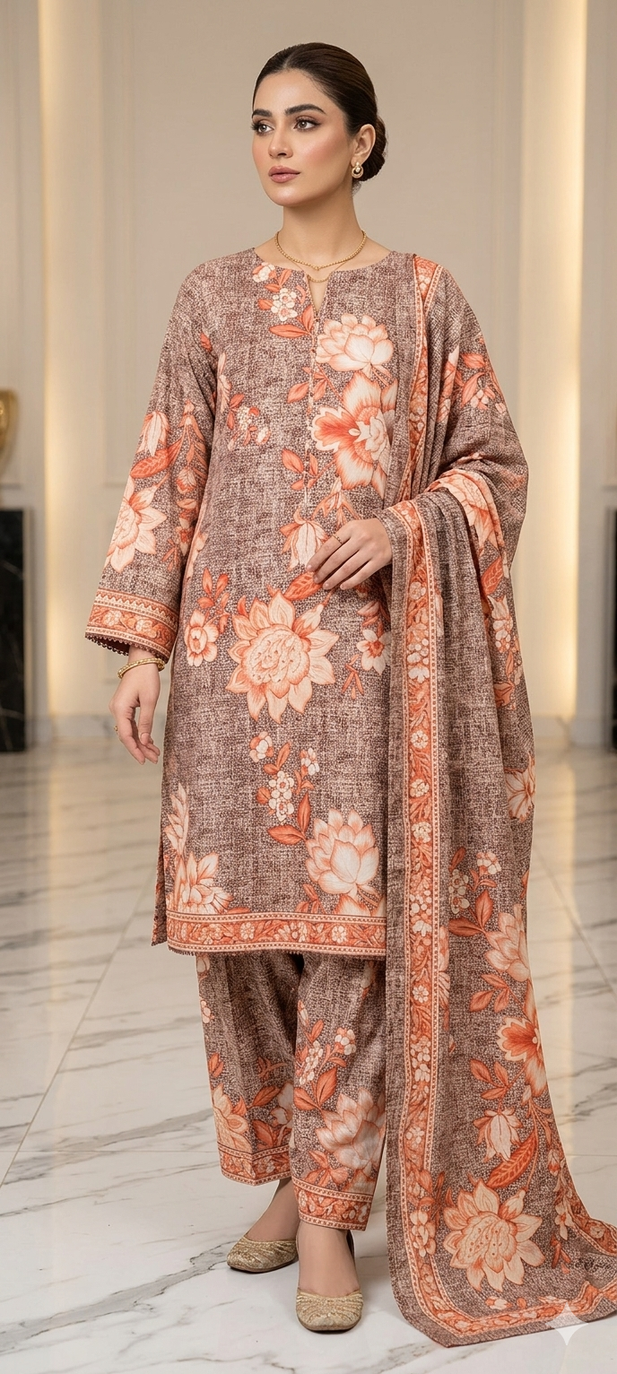 2-piece digital printed suit