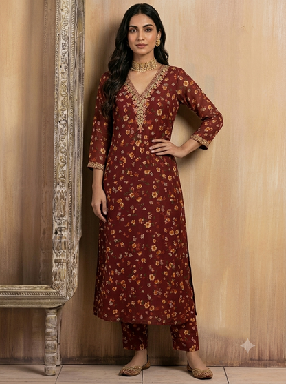 2-PEICE DIGITAL PRINTED SUIT